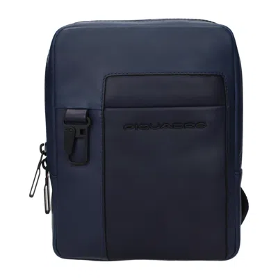 Piquadro Men's Blue Leather Shoulder Bags
