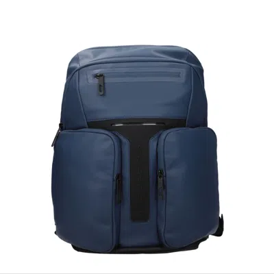 Piquadro Men's Backpacks And Waist Bags Blue Fabric