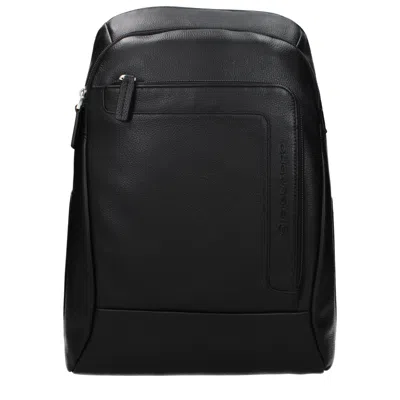 Piquadro Men's Backpacks And Waist Bags Leather Black