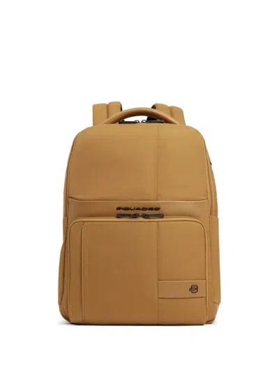 Piquadro Shock-absorbing Laptop Backpack In Neutral