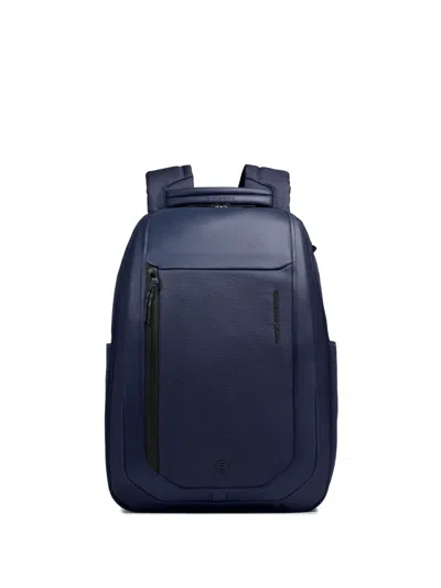 Piquadro Shock-absorbing Travel Backpack In Blue