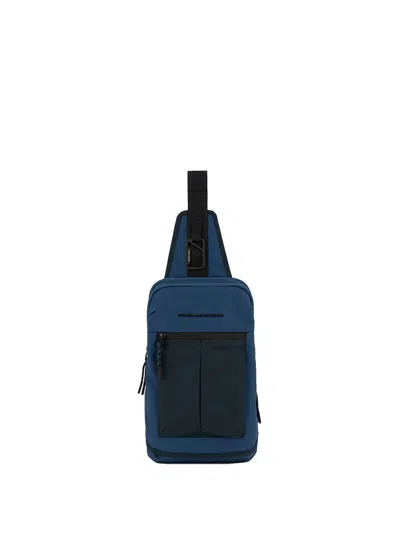Piquadro Shoulder Bag In Blu