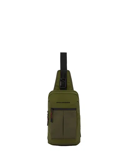 Piquadro Shoulder Bag In Verde