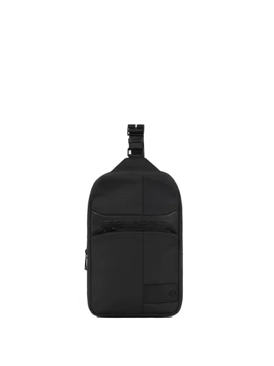 Piquadro Shoulder Strap For Ipad Mini Black