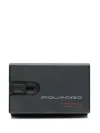 Piquadro Slide-lock Wallet In Grey