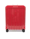 Piquadro Slim 4-wheel Cabin Trolley In Red