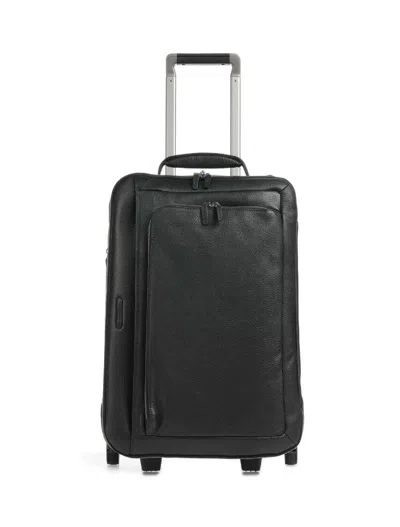 Piquadro Soft Cabin Trolley In Black