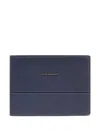 Piquadro Stitched Wallet In Blue
