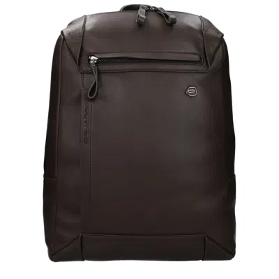 Piquadro Backpacks And Messenger Bags For Men Brown Leather/testa Di Moro