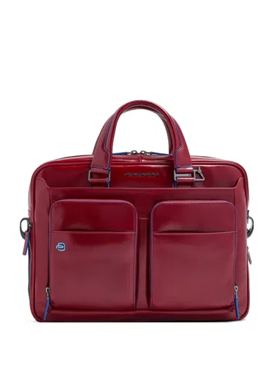 Piquadro Top Handle Laptop Bag In Yellow