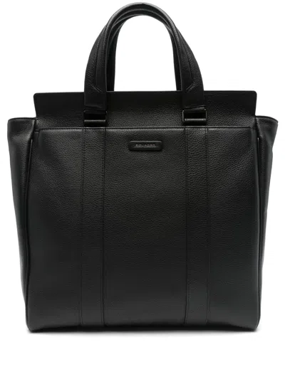 Piquadro Tote-style 14" Laptop Bag In Black