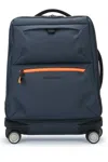 Piquadro Travel Trolley With Multiple Handles And Wheels In Blue