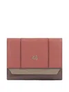 Piquadro Trifold Leather Wallet In Multi