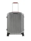 Piquadro Ultra Slim Four-wheel Cabin Trolley In Gray