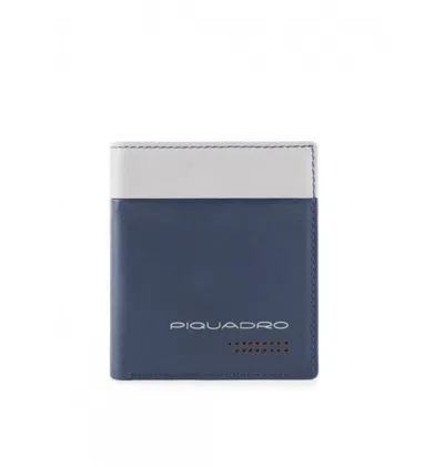 Piquadro , Urban, Leather, Wallet, Credit Card Case, In Blue Grey, For Men Gwlp3