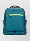 Piquadro Versatile Backpack Featuring Multiple Pockets In Blue