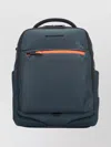 Piquadro Versatile Backpack Featuring Multiple Pockets In Blue