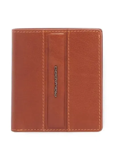 Piquadro Victor Logo-plaque Bifold Wallet In Brown