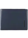 Piquadro Logo-lettering Wallet In Blue
