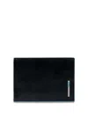 Piquadro Leather Wallet In Black