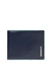 Piquadro Detachable-panel Wallet In Blue