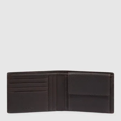 Piquadro Wallet With Coin Holder Adult Unisex  Pu257w138r-tm Brown