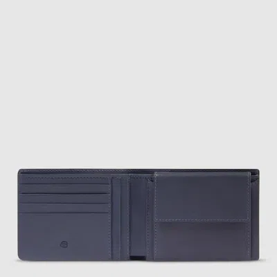 Piquadro Wallet With Coin Holder Man  Pu257apr-n Black