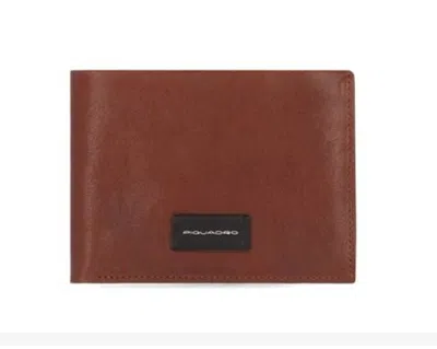 Piquadro Wallets Leather Brown In Cuoio Marroni