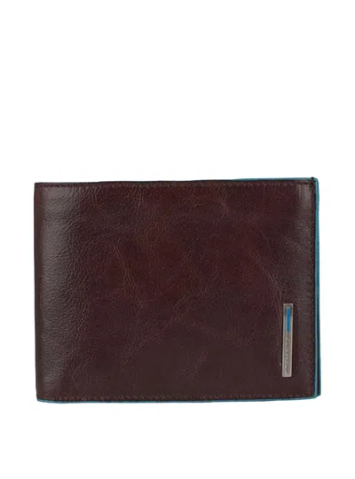 Piquadro Wallets Man  Pu1241b2r-mo Brown In Burgundy