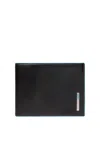 Piquadro Wallets Man  Pu257b2r-n Black In Black