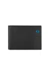 Piquadro Wallets Man  Pu257p16-chevn Black In Black