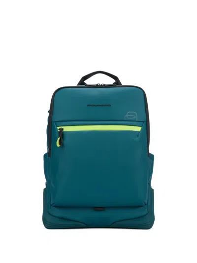 Piquadro Water-resistant Backpack In Blue