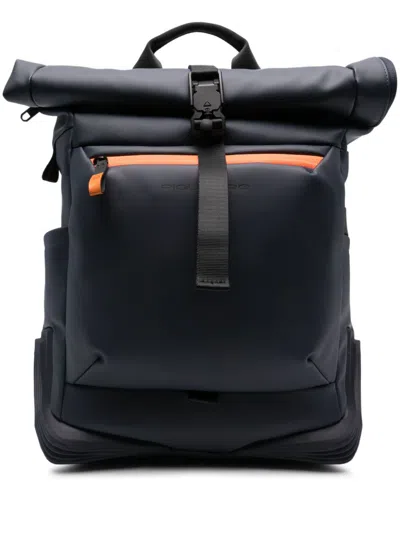Piquadro Water-resistant Backpack In Blue