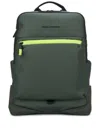 Piquadro Water-resistant Backpack In Green