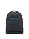 Piquadro Versatile Backpack Featuring Multiple Pockets In Black