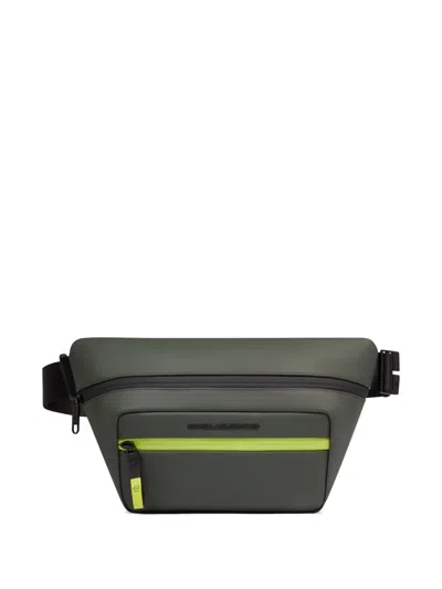 Piquadro Water-resistant Belt Bag In Green