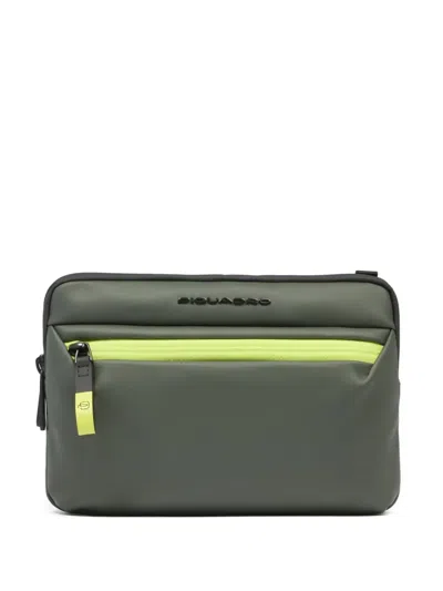Piquadro Water-resistant Ipad®mini Clutch Bag In Green