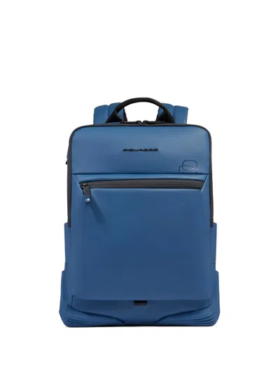 Piquadro Water-resistant Laptop Backpack In Blue