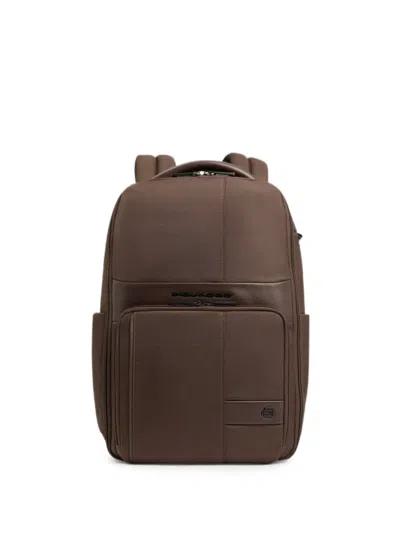Piquadro Water-resistant Travel Backpack In Brown