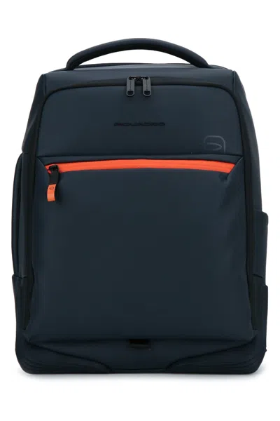 Piquadro Water-resistant Travel Backpack With Dedicated Laptop Sleeve In Bluve