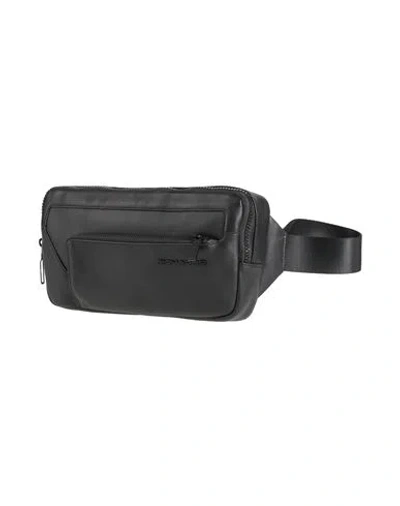 Piquadro Woman Belt Bag Black Size - Cow Leather