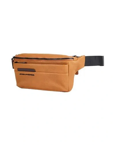 Piquadro Woman Belt Bag Camel Size - Cow Leather, Eva (ethylene - Vinyl - Acetate), Nylon, Polyester