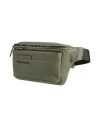 Piquadro Woman Belt Bag Military Green Size - Cow Leather, Eva (ethylene - Vinyl - Acetate), Nylon,