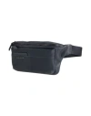 Piquadro Woman Belt Bag Navy Size - Cow Leather, Eva (ethylene - Vinyl - Acetate), Nylon, Polyester, In Blue