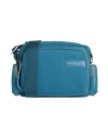 Piquadro Woman Cross-body Bag Azure Size - Nylon, Cow Leather, Eva (ethylene - Vinyl - Acetate) In Blue
