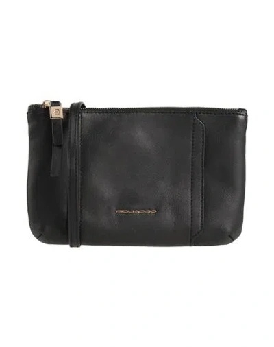 Piquadro Woman Cross-body Bag Black Size - Cow Leather, Polyester, Nylon, Eva (ethylene - Vinyl - Ac