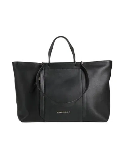 Piquadro Woman Handbag Black Size - Cow Leather, Eva (ethylene - Vinyl - Acetate), Nylon, Polyester, In Black