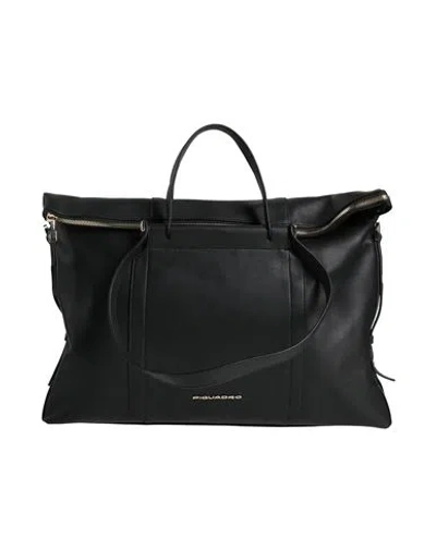 Piquadro Woman Handbag Black Size - Cow Leather, Nylon, Polyester, Eva (ethylene - Vinyl - Acetate),