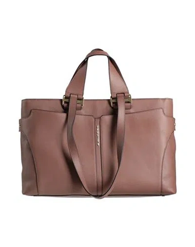 Piquadro Woman Handbag Brown Size - Cow Leather, Eva (ethylene - Vinyl - Acetate), Synthetic Fibers,