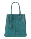 Piquadro Woman Handbag Deep Teal Size - Cow Leather